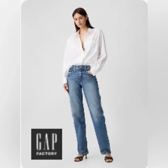 GAP Mid Rise '90s Loose Jeans-Dark Clerk-Size 10/30 - Picture 7 of 7